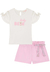 Conjunto Menina Estampado Shorts Kukiê