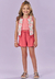 Conjunto Menina 3 Peças Rosa Estampado Kukiê