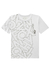 Camiseta Menino Branca Estampada Johnny Fox