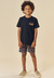 Conjunto Menino Bermuda Estampada Johnny Fox