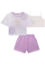 Conjunto Menina 3 peças Trijunto Estampado Infanti - Vim Vi Venci Moda Infantil e Teen