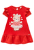 Vestido Infantil Infanti Vermelho Urso