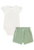 Conjunto Menina Body Verde Shorts Infanti - comprar online