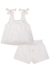 Conjunto Infantil Infanti Bata Branca e Shorts na internet