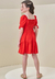 Vestido Infantil Vermelho Menina Infanti - comprar online