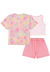 Conjunto 3 peças Menina Shorts Estampado Kukiê - comprar online