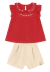 Conjunto Bebê Menina Vermelho Brandili