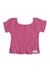 Blusa Infantil Tricoline Rosa Catavento