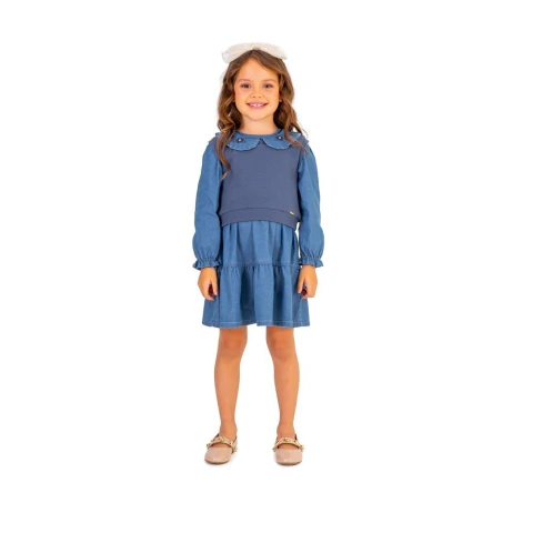 Vestido Jeans Manga Longa Vigat