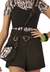 Short Juvenil Alto Preto Cinto BobbyLulu - comprar online