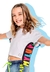 Blusa Cropped Branco Letras Mylu - comprar online