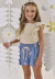 Conjunto Shorts Infantil Menina Kukiê