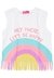 Blusa Infantil Branca Arco Iris Momi na internet