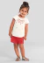 Conjunto de Short Infantil Menina Brandili