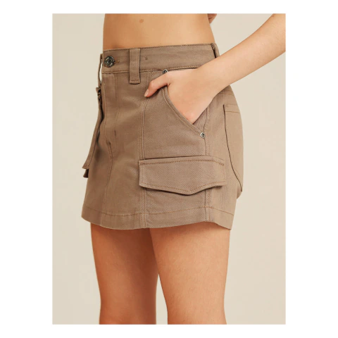 Short- Saia Cargo Sarja Bolsos POAH NOAH