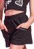 Short Juvenil Preto Perfumaria