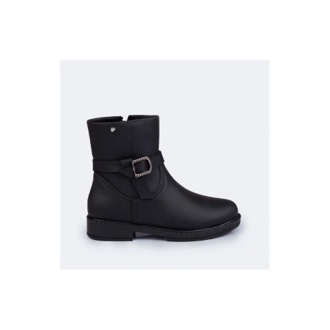 Bota Infantil Feminina Safira Montaria com Fivela Preta