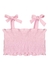 Cropped Lastex Malha Rosa D'Way