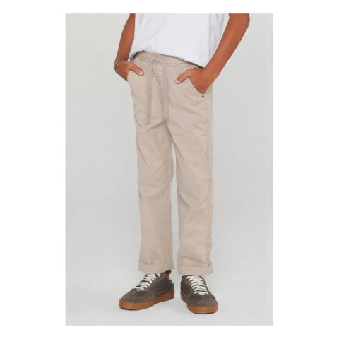 Calça Menino Sarja Bege Sun Place Jeans