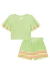 Conjunto de Blusa Boxy e Shorts Menina Infanti na internet