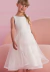 Vestido Dama Branco Com Tule Petit Cherie