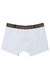 Cueca Boxer Elástico Neon Branca King & Joe