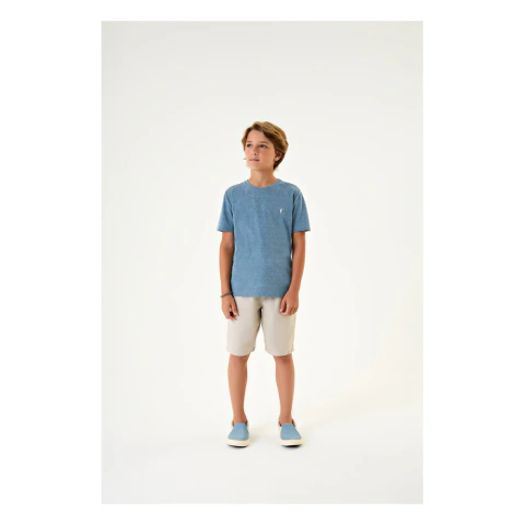 Camiseta Infantil Oceano Azul Onda Marinha