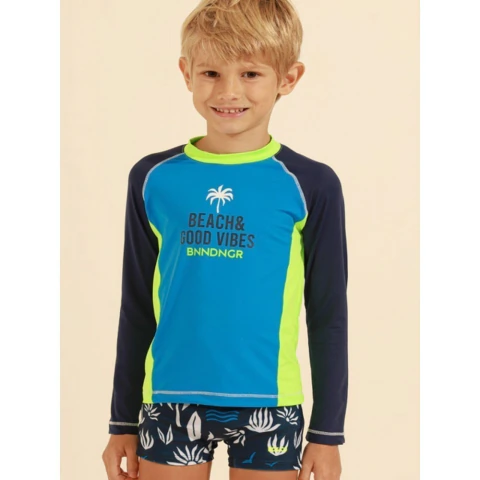 Kit de Praia Estampado Menino Banana Sungas