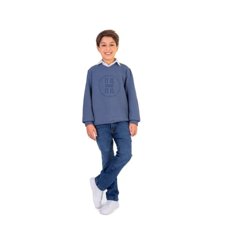Conjunto Longo Calça Jeans Menino Vigat