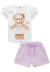 Conjunto de Blusa em Meia Malha e Shorts Infanti - comprar online