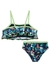 Biquini Infantil Estampado UV50+ Floral Preto Infanti - comprar online