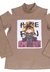 Blusa ML Cotton Marrom Have Fun - comprar online