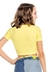 Cropped Juvenil Canelado Amarelo Mylu - comprar online