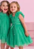 Vestido Verde Infantil Menina Petit Cherie