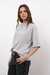 Remera Amplia Nogal Gris Melange Claro - TheCream