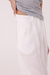 Pantalón Pinzas Lino Off White