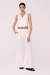 Pantalón Amplio Lino Off White - comprar online