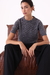 Sweater Coco Manga Corta Charcoal - comprar online