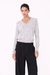 Sweater V Carol Gris Melange Claro en internet