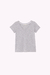 Remera V Nogal Gris Melange Claro
