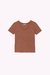 Remera V Azucena Marrón - comprar online