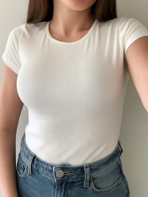 Blusa Stela manga curta - Off white - comprar online