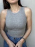 Regata Cropped Solar - Cinza - comprar online