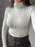 Blusa gola alta manga longa - Bege Baunilha - comprar online