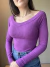 Blusa ombro a ombro manga longa - Roxo Paris - comprar online