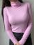 Blusa gola alta manga longa - Rosa Bebê