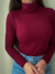 Blusa gola alta manga longa - Vermelho Bordô na internet