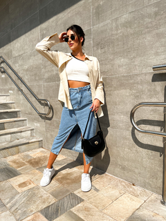 Saia Mid Jeans na internet