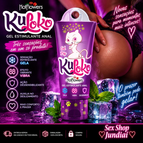 KULOKO GEL EXCITANTE ANAL 15G HOT FLOWERS