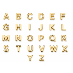 Letras Metal Dourada Calcinha Personalizável